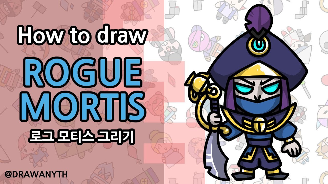 How To Draw Rogue Mortis Brawl Stars New Skin Youtube - brawl star skin mortis dessin