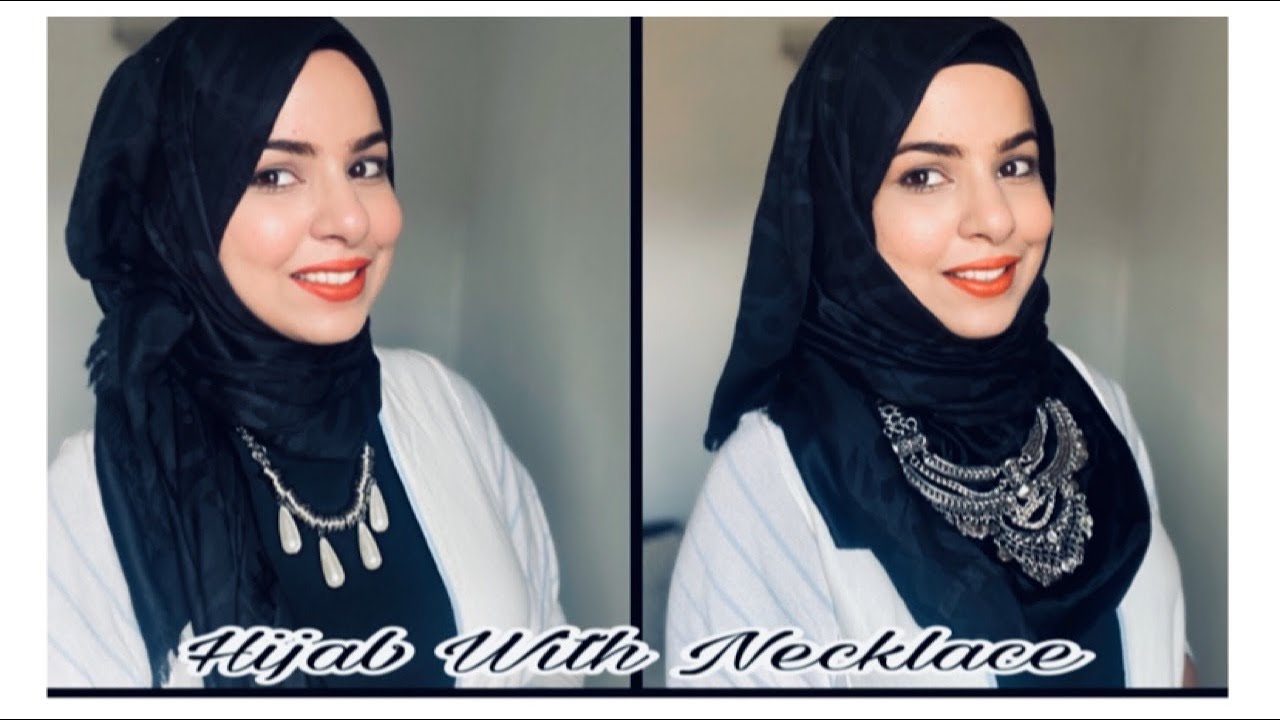 2 Easy Ways To Wear Necklace With Hijab Hijab Tutorial Faiqa Studio YouTube