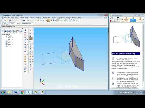 Tut 11 Lofted Protrusion | SolidEdge V20 | machine design tutorial | CAD | Mechanical Engineering