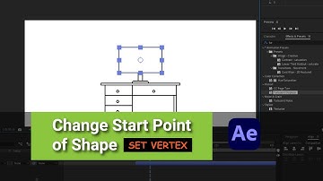 How to change the start position of a shape to set first vertex in After Effects | #tutorial