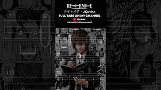 【BASS TAB】DEATH NOTE OST | NIGHTMARE (ナイトメア) - ALUMINA #shorts #basstabs #ナイトメア