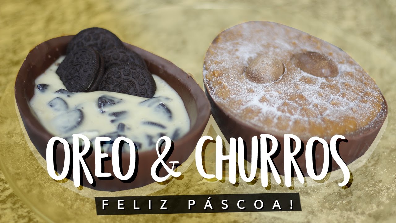 OVO DE COLHER FÁCIL E BARATO! RECHEIO DE OREO E CHURROS CAMILA LIMA