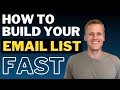 How to Build an Email List Fast and for Free (Get Your First 1000 Email Subscribers)