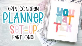 SET UP MY PLANNER WITH ME - PART 1 | 2023 - 2024 Erin Condren Hourly