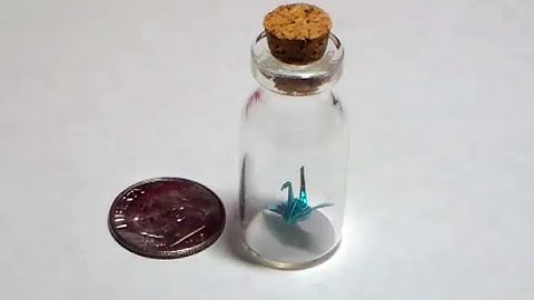 Tiny origami cranes in a bottle, How to fold tiny origami cranes (instructions)