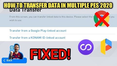 How to Transfer Data in Multiple Accounts PES 2021 Mobile | How to data transfer in PES2021 parallel