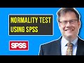 Normality test using SPSS: How to check whether data are normally distributed