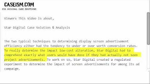 Star Digital Case Solution & Analysis- Caseism.com