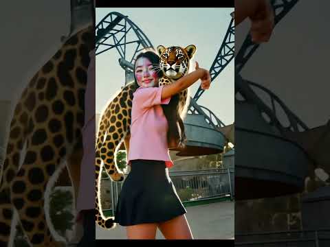 A beauty plays