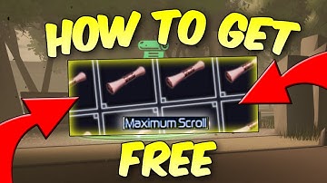 HOW TO GET FREE MAXIMUM SCROLL | JUJUTSU INFINITE
