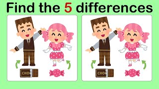 Look and Find The Differences No39 Chocolate | Spot the difference | Illustration game | Image games screenshot 4