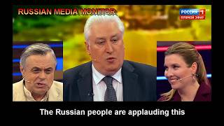 Igor Korotchenko says Russian civilians are applauding strikes against the Ukrainian infrastructure
