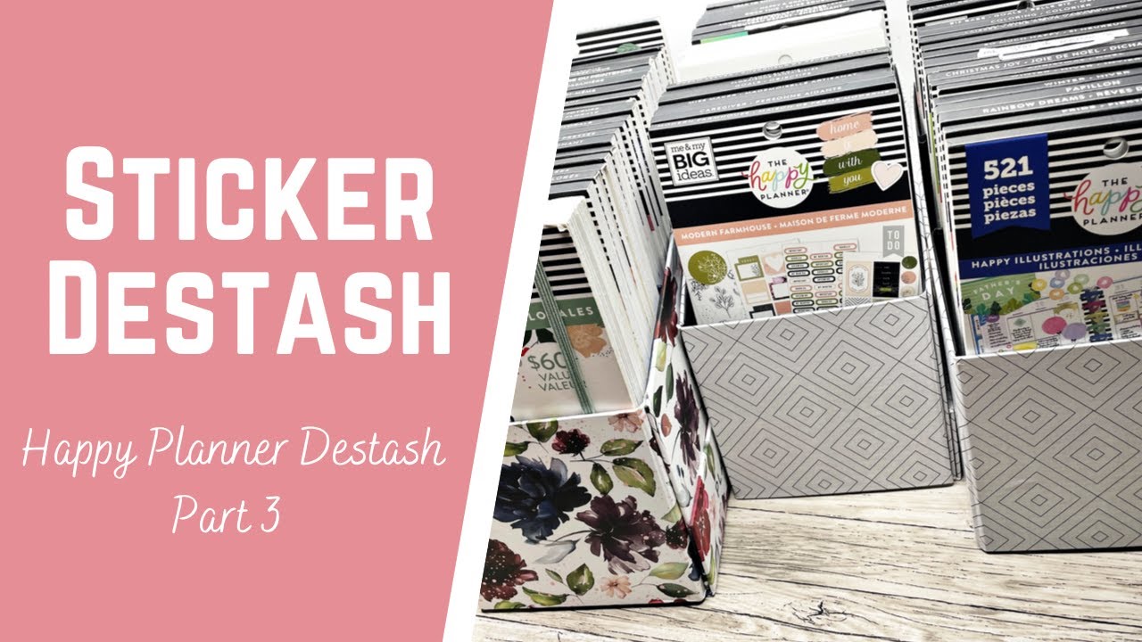 Happy Planner Sticker Destash Part 3 - Shop My Stash and Destash Sticker Books with Me