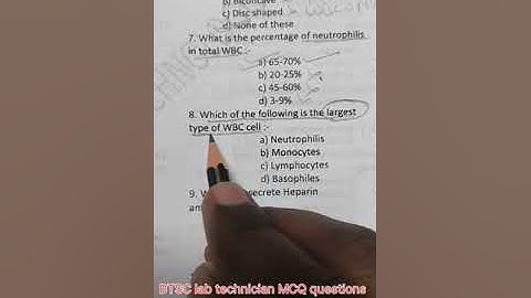 BTSC lab technician MCQ questions #lab staff #lab #lab technician #rbc #lab technologist #aiims
