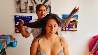 LILIANA SOFT ASMR MASSAGE WITH  SWEET VOICE, HAIR BRUSHING FOR RELAXING AND SLEEP