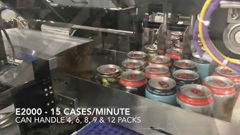 Econocorp E-System 2000 Cartoner Inline with Spartan Cartoner Packaging Canned Beer | ProPac.com
