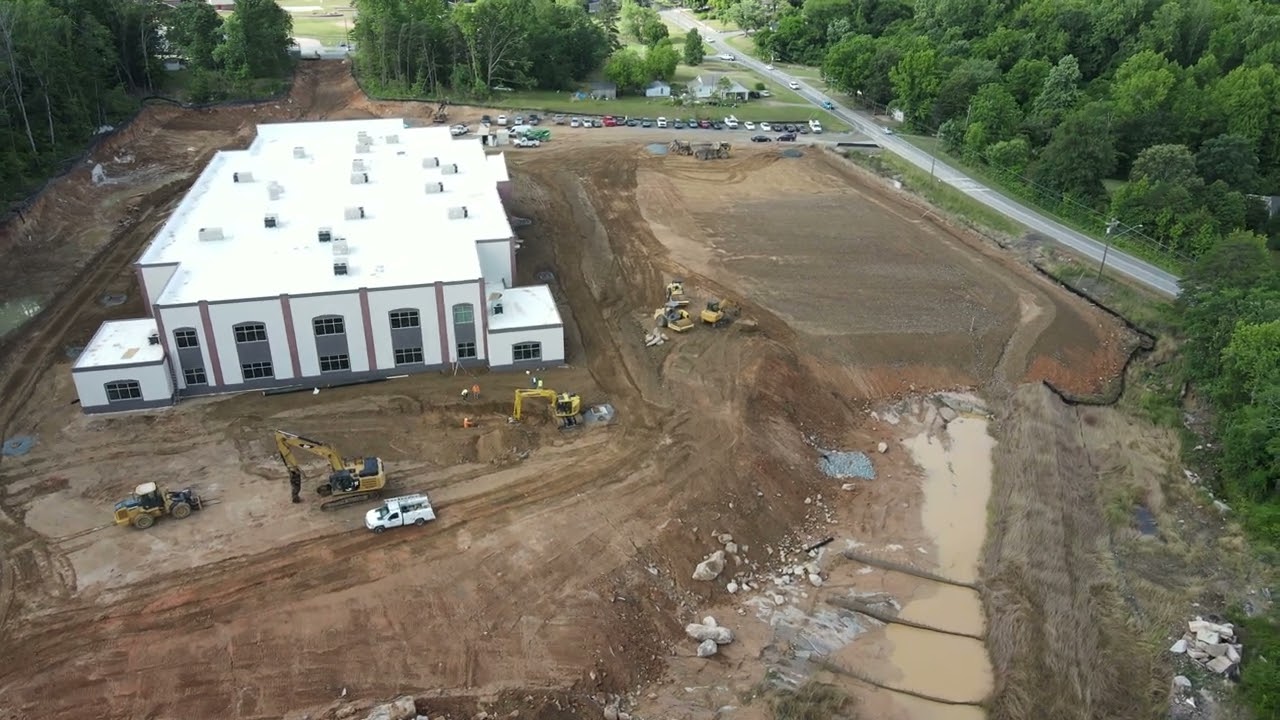 Hubrich Construction progress for the Faith Academy Charter School new school campus project