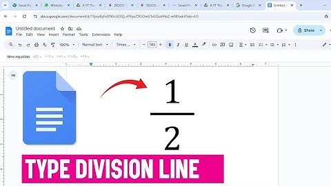 Hoe maak je een scheidingslijn in Google Docs