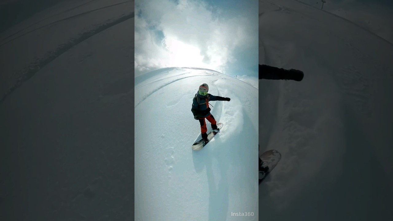 Snowboarding on powder day in Armenia. March 2024. Фрирайд Армении, Цахкадзор. Март 2024.