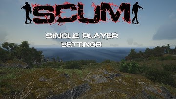 SCUM v0.96 | Single Player Settings Guide