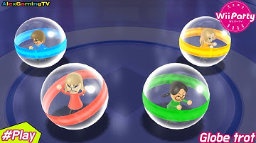 Wii Party - Globe Trot, 해외여행게임 (Expert CPU, Eng sub ) Player Brenda vs Gabi vs Keiko vs Rachel