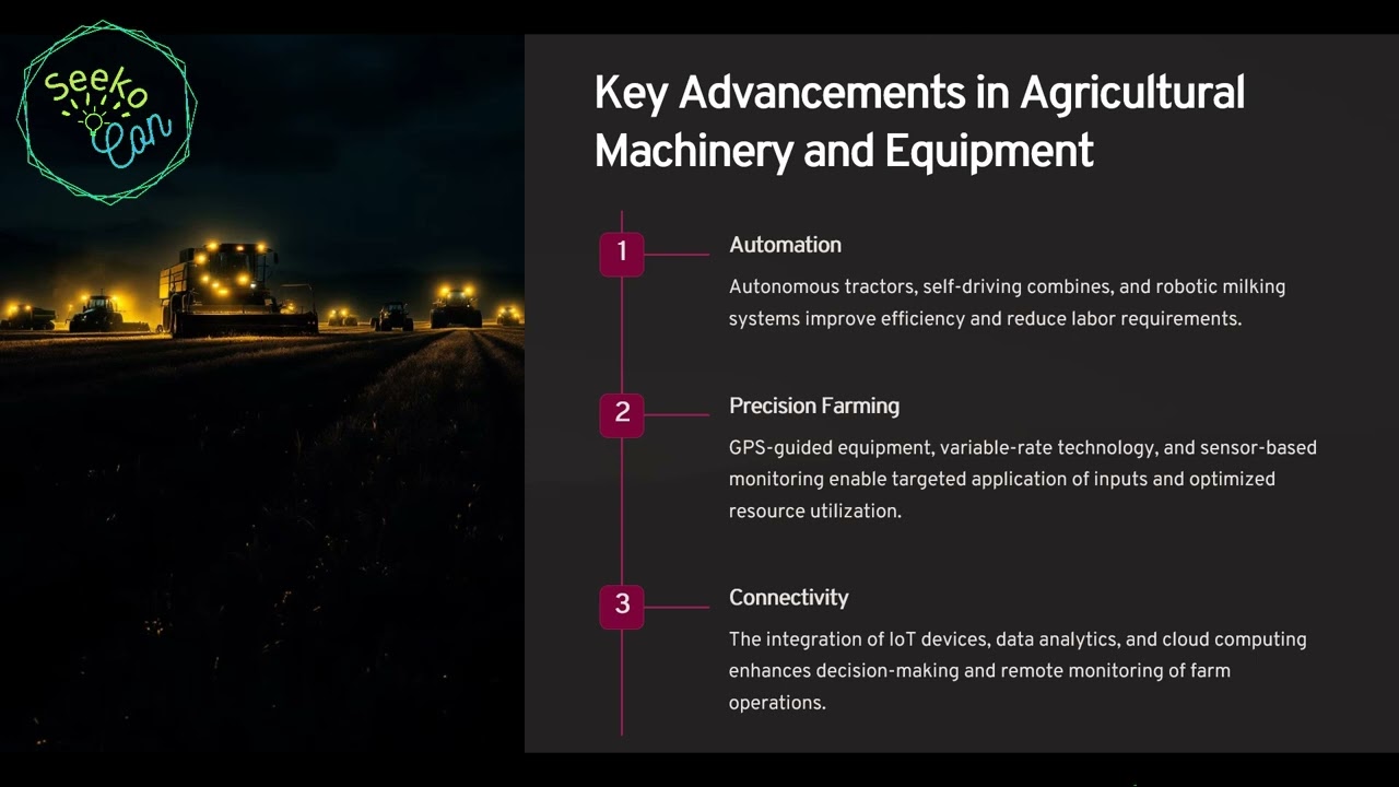 Key Advancements in Agricultural Machinery and Equipment Urdu Hindi | Automation Precision farming