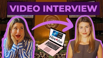 Video Interview Strategies for an International Organization / NATO YPP HireVue Video Interview