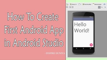 How to Create First Android App in Android Studio (Hello World App)