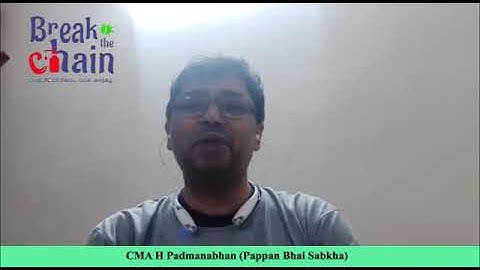 Break the Chain Pappan Bhai Sabkha CMA Special