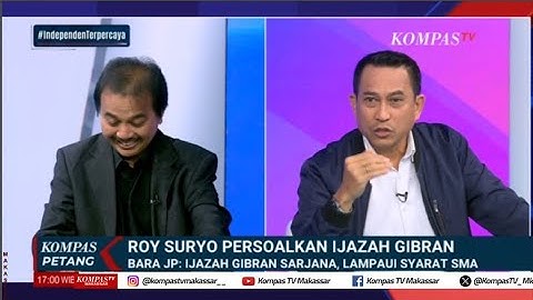 Roy Suryo Persoalkan Ijazah Gibran, Bara JP Bilang Begini...