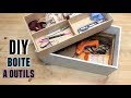 Diy faire une bote  outils en carton