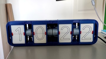 3D-printed split-flap Clock