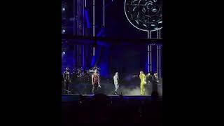Till Lindemann Falls at the back of the stage - Rammstein Live Vilnius Lithuania 2023