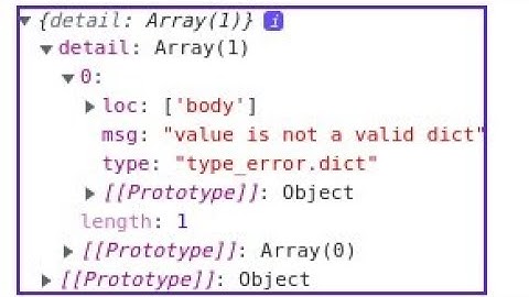 value is not a valid dict fastapi error with solution