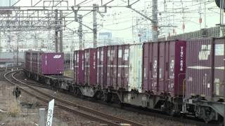 東海道本線8057列車（名古屋タ～熊本）EF66-125＆1058列車（福岡タ～宇都宮タ）EF210-120