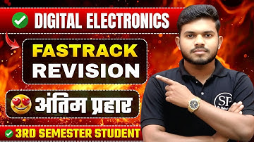 🔥Digital Electronics || अंतिम REVISION || Electronics 3rd Semester || BTEUP 2025 || By- Rahul sir