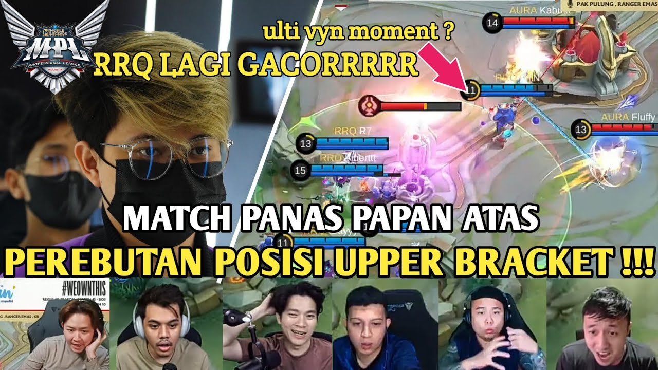 REACTION STREAMER MELIHAT MOMENT ATLAS VYNNN SUPER GACORRR || MATCH 1 ...