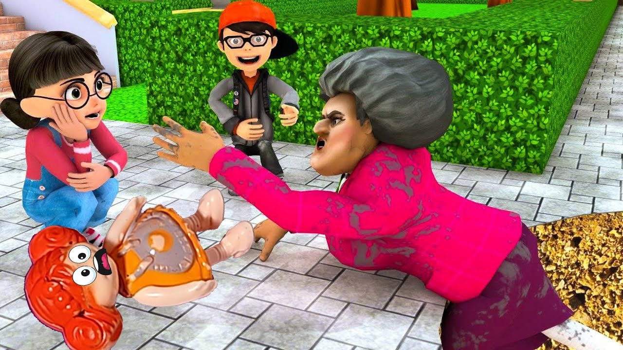 مقالب في المعلمة الشريرة - Scary Teacher 3D - عائلة فله