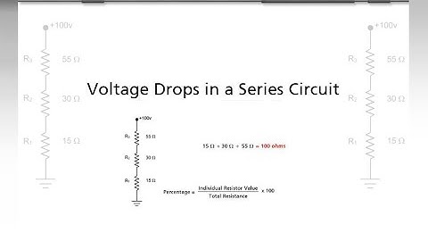 Voltage Drops In A Series Circuit