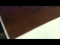 Wasserstrahl-Schneiden von Schokolade