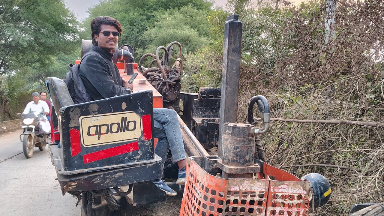 Work day 1 HDD मशीन कैसे काम करती है देखिए ll आज के ब्लॉग शुरुवात ll नरसिंहपुर शहर में 👍🫰ll