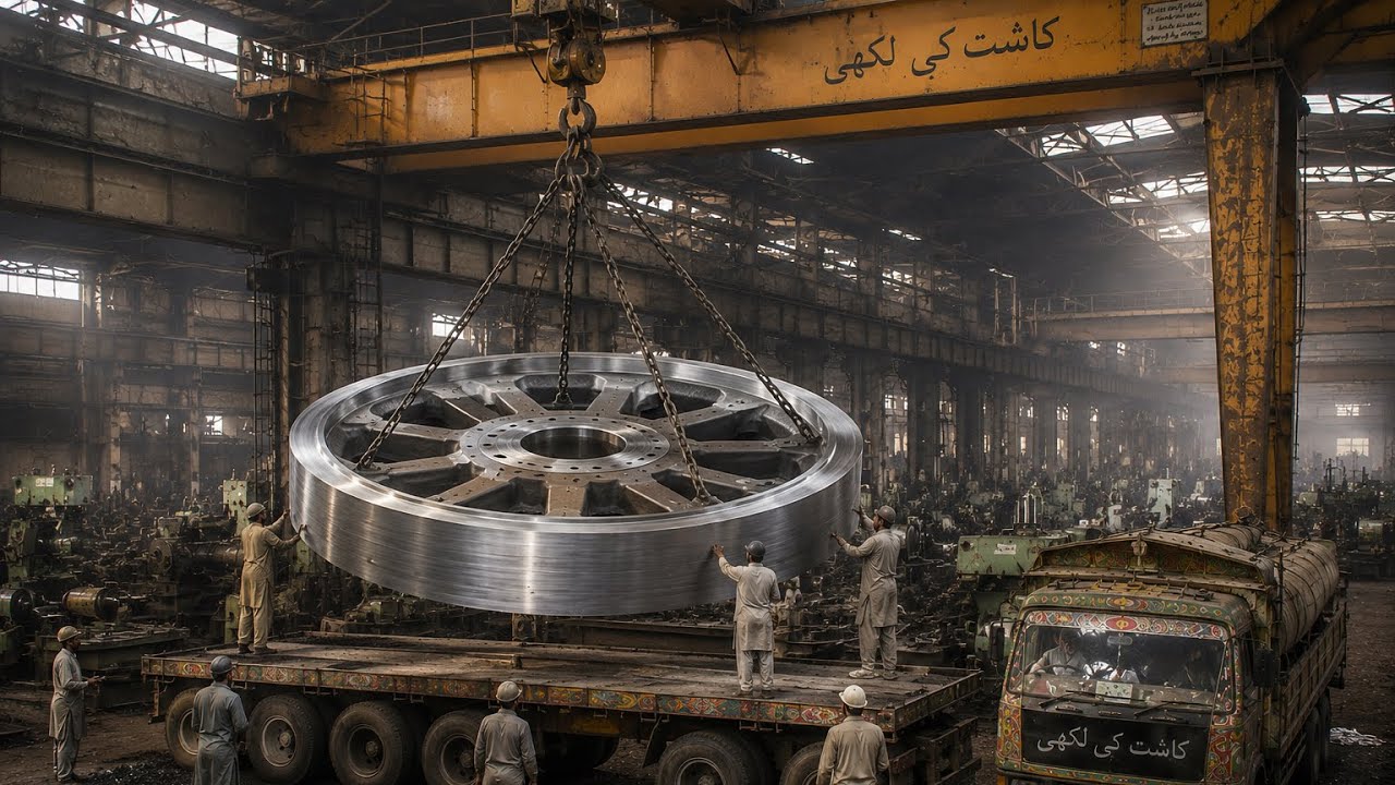 Wheel Assembly Process Incredible Giant Wheel Manufacturing Process | Casting to Final ...