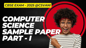 CBSE Sample Paper Discussion Class-12 Computer Science | 2024-25 | Part -1 #cbseclass12 #cbse