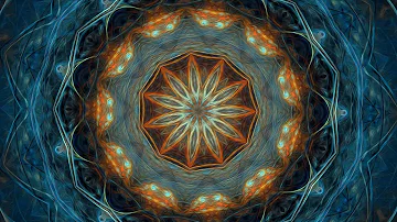 Splendor of Color Kaleidoscope Video v1.6 (Calming Fractal Flame Meditation with Cool Ambient Music)