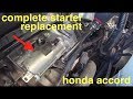 COMPLETE Starter Replacement with P0171 Code honda Accord √ Fix It Angel