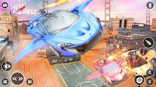 Flying Car Shooting Game - Transformer Car Simulator - Gaming aadii - Android Gameplay screenshot 4