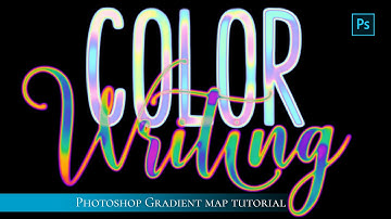 Gradient Map Color Writing in Photoshop