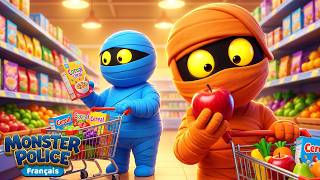 Le Supermarché | Chansons pour Enfants | Monster Police en Français