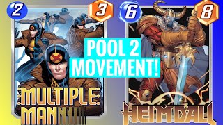 POOL 2 MOVEMENT GAMEPLAY! | MARVEL SNAP!