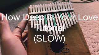 Chords For How Deep Is Your Love Kalimba Tutorial Easy Slow Chords For How Deep Is Your Love Kalimba Tutorial Easy Slow
